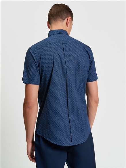 Mono Geo Print Shirt