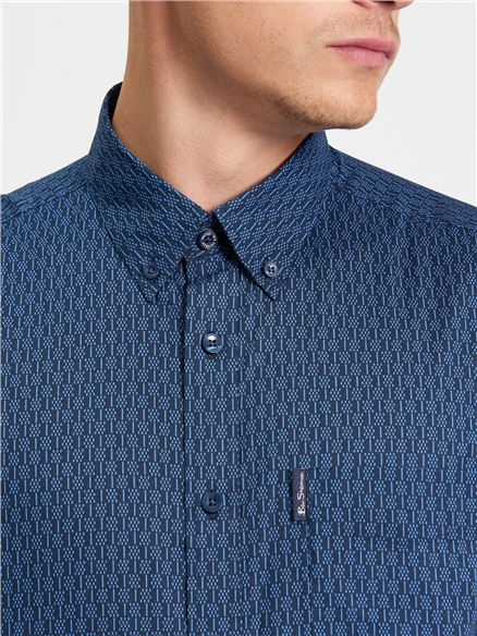 Mono Geo Print Shirt