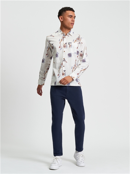 Floral Craft Print  Shirt