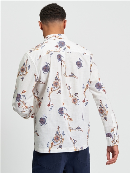 Floral Craft Print  Shirt
