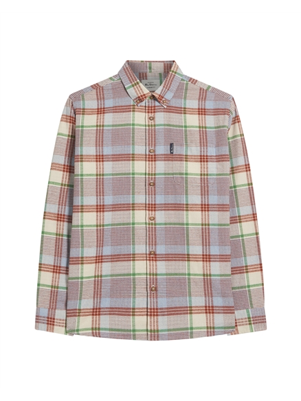 Brushed Crepe Check Shirt