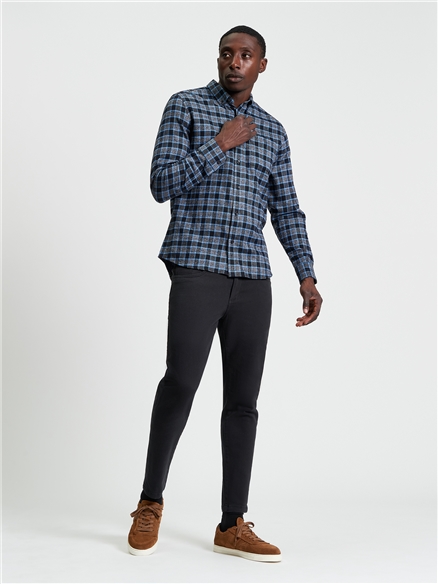 Diffused Gingham Check Shirt