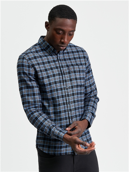 Diffused Gingham Check Shirt