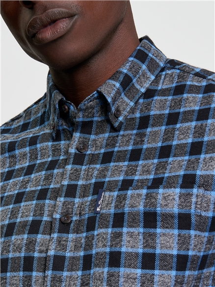 Diffused Gingham Check Shirt