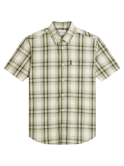 Short Sleeve Classic Check Shirt in Forest