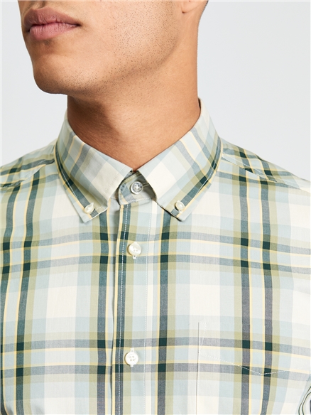 Short Sleeve Classic Check Shirt in Forest