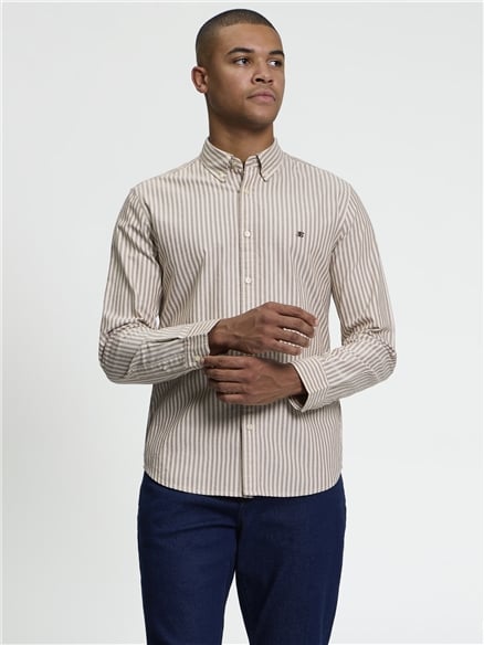 Long Sleeve Oxford Stripe Shirt