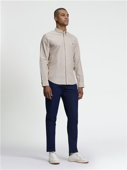 Long Sleeve Oxford Stripe Shirt