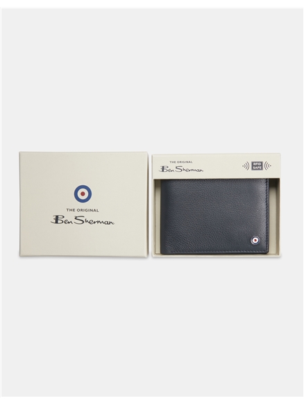 Boxed Leather Contrast Wallet