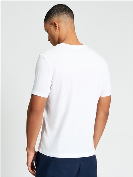 Core Stripe Tee in White