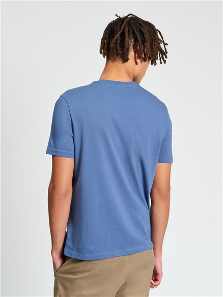 Short Sleeve Core Stripe Tshirt in Indigo