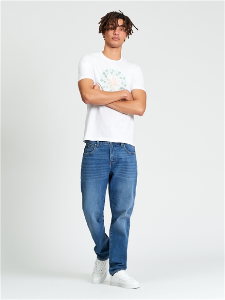 Short Sleeve Plectrum Target Tshirt in White