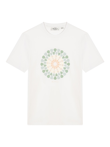 Short Sleeve Plectrum Target Tshirt in White