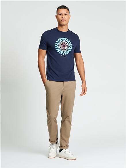 Plectrum Target Tee in Dark Navy