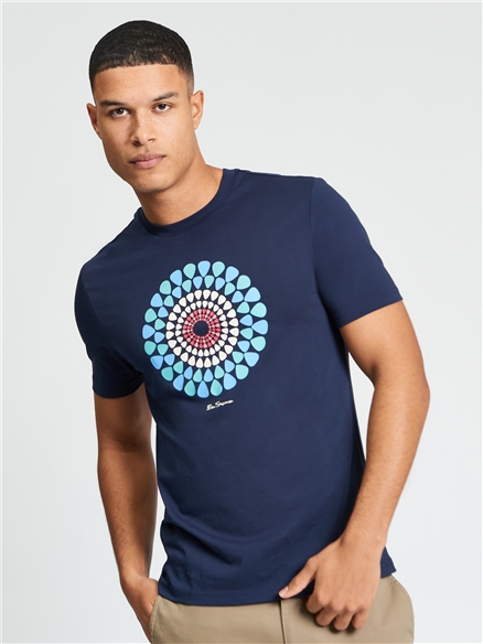 Plectrum Target Tee in Dark Navy