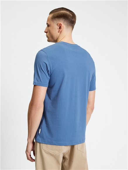 Short Sleeve Festival Target Tshirt in Indigo