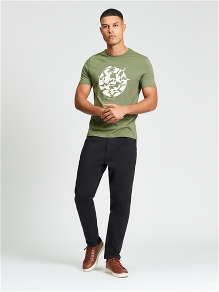 Seagull Target Tee in Loden