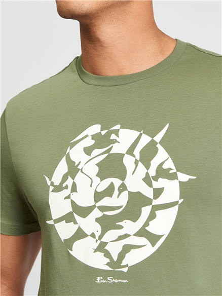 Seagull Target Tee in Loden