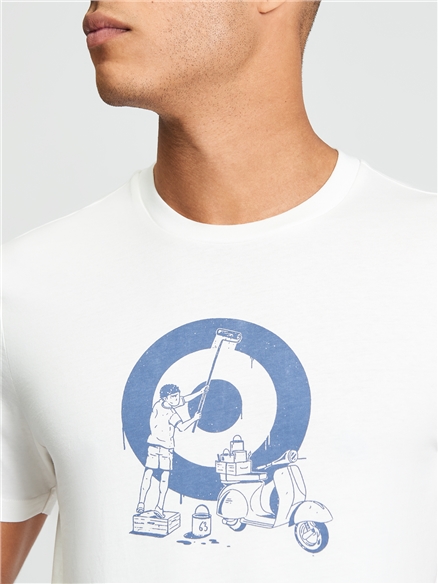 Rascal Target Tee in Ivory