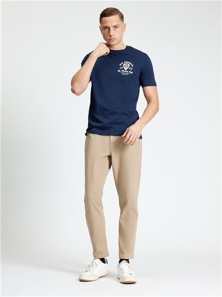 Short Sleeve Acoustic Tshirt in Dark Navy