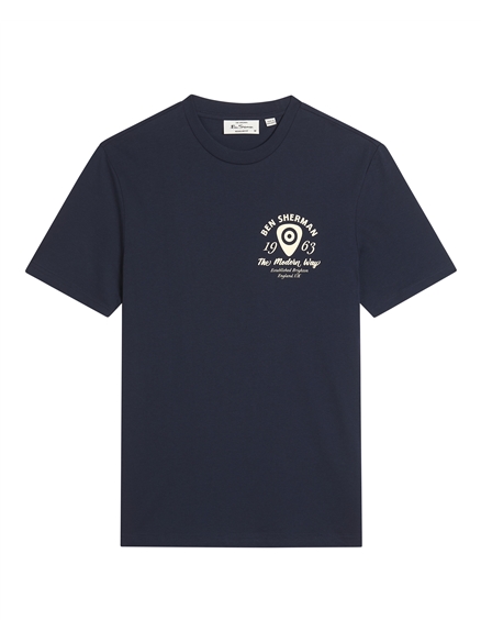 Short Sleeve Acoustic Tshirt in Dark Navy