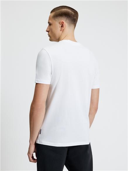  Short Sleeve Jumble Guitars Tshirt in White