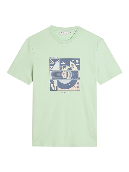 Short Sleeve Comic Target Tshirt in MINT