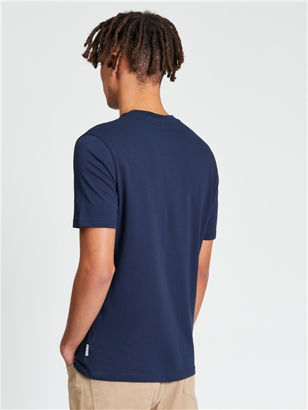  Short Sleeve Cassette Stack Tshirt in Dark Navy