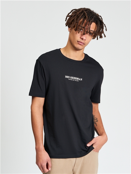 World Broadcast Tee in Black