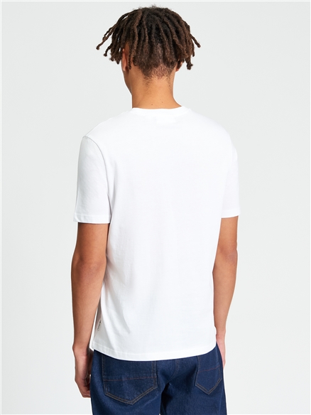 Short Sleeve Post Card Tshirt in White