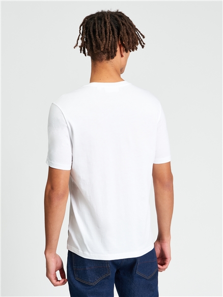 Short Sleeve The Start Line Tshirt in White