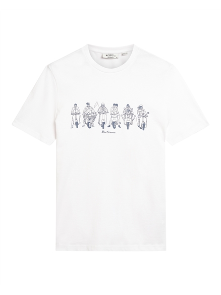 Short Sleeve The Start Line Tshirt in White