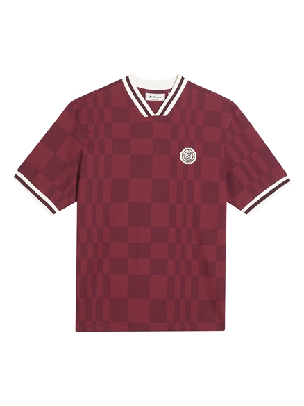 Glitch Jersey Tee in Aubergine