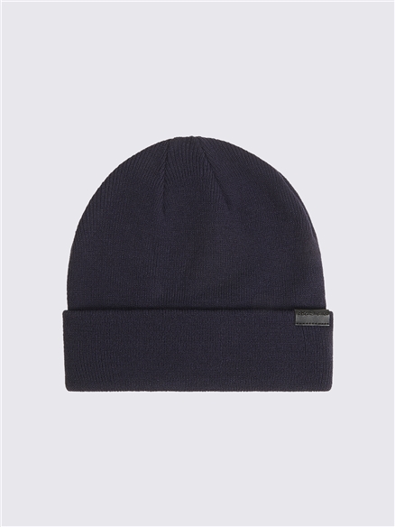 Marina Beanie Hat in Navy