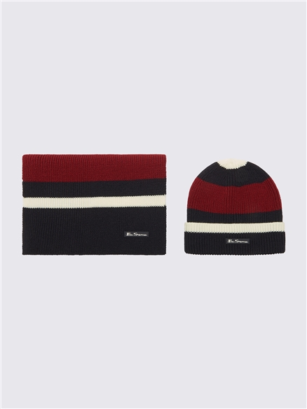 Laines Hat And Scarf Set in Navy