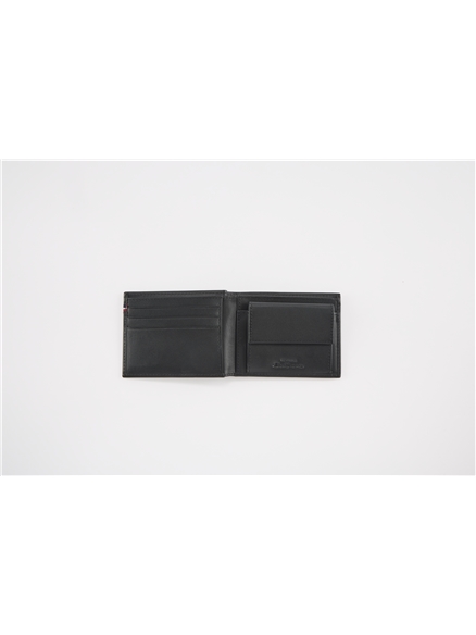 Panel Stripe Tape Billfold Leather Wallet