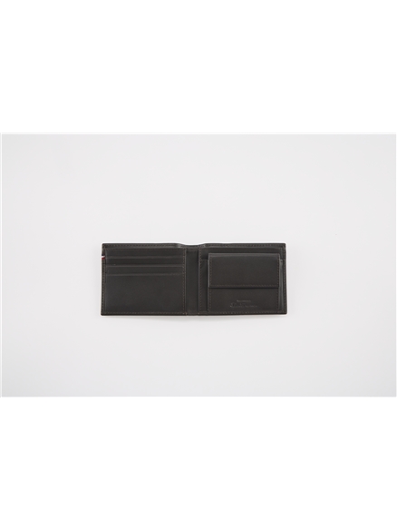 Panel Stripe Tape Billfold Leather Wallet