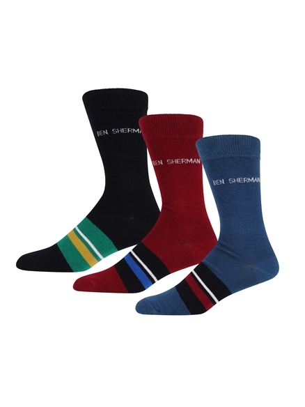 Husson 3 Pack Smart Crew Sock