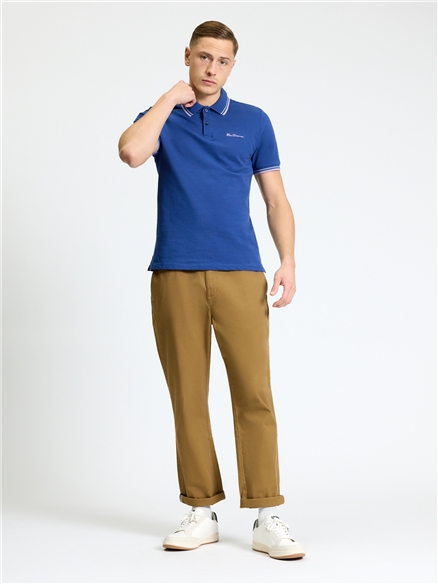 Signature Slim Stretch Chino in Camel