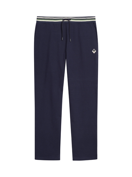 Tipped Jersey Jogger in Dark Navy