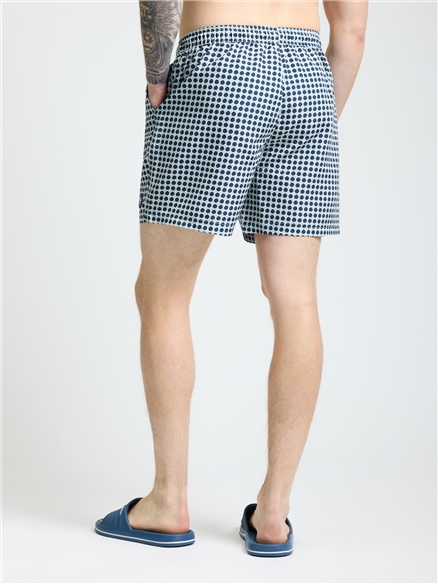 Spot Geo Swim Short in Dark Navy
