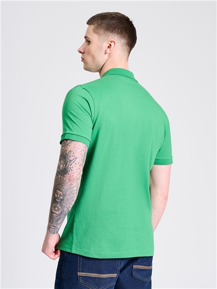 Non Tipped Polo in Bright Green