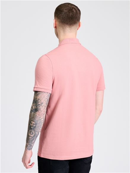 Non Tipped Polo in Light Pink