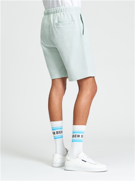 Tri Colour Textured Short in MINT
