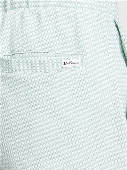 Tri Colour Textured Short in MINT