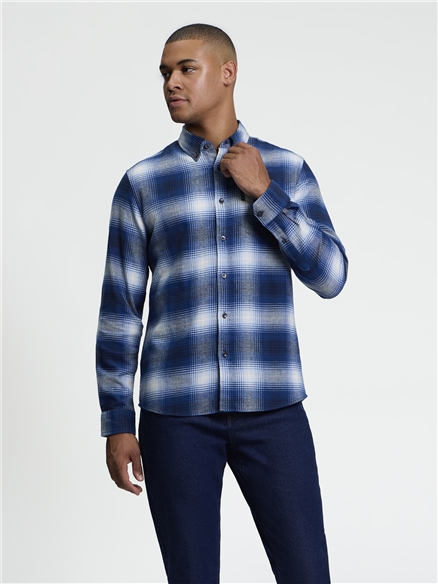 Long Sleeve Ombre Check Shirt