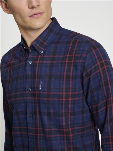Check Brushed Flannel Shirt