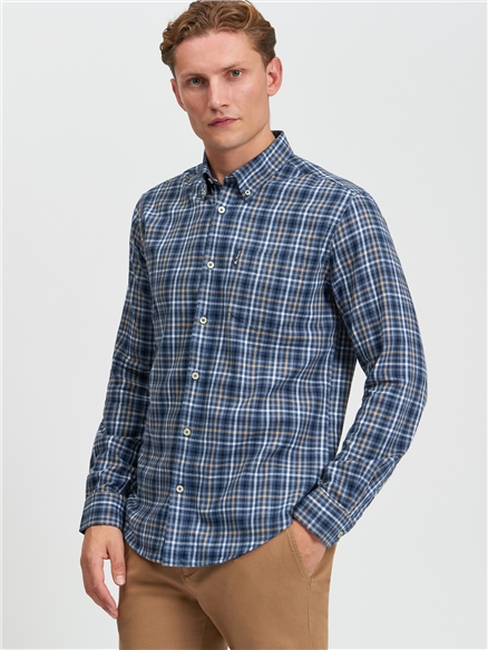 Check Brushed Flannel Shirt
