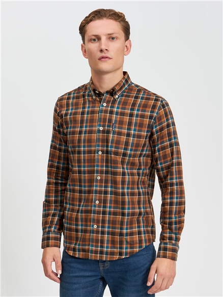 Check Brushed Flannel Shirt