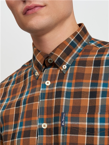 Check Brushed Flannel Shirt